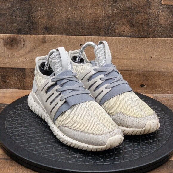 ADIDAS ORIGINALS TUBULAR RADIAL WOMENS ATHLETIC SHOES RUNNING WALK GRAY SZ 10.5 - Picture 3 of 9